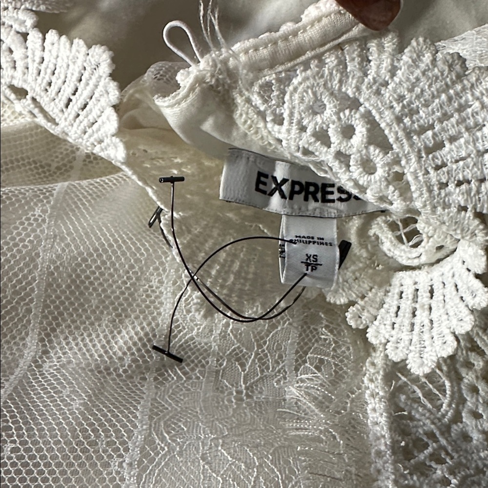 Express Ruffled Peplum Blouse - Picture 6 of 6